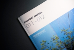 Page de couverture du rapport annuel 2011 2012 de Patrimonium AG